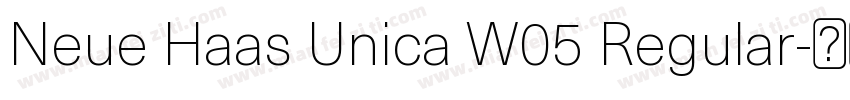 Neue Haas Unica W05 Regular字体转换